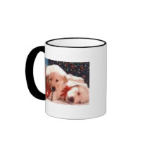Puppies Christmas Cup mugs