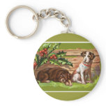 Puppies Holiday Key Chain keychains