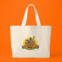 puppies in a pumpkin bags