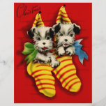 Puppies in Stockings Personalized Flyer