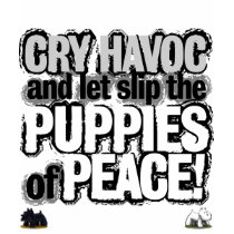Puppies of Peace! t-shirts