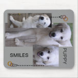 Puppies on a mouse pad mousepads