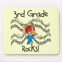 Puppy  3rd Grade Rocks Tshirts and Gifts mousepads