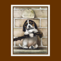 Puppy, 4 Weeks Old postcards by VintagePets Puppy, 4 Weeks Old postcards