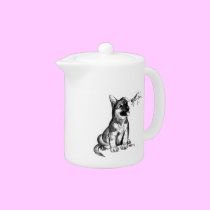 Puppy and Grasshopper teapots