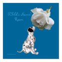 Puppy And Rose Kids Room Personalized Poster posters by SmilinEyesTreasures Puppy And Rose Kids Room Personalized Poster posters
