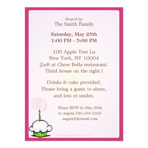 Puppy Birthday Party Bichon Girl Off-Leash ArtÃ¢â€žÂ¢ Announcement