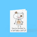 Puppy Birthday Party Invitation cards
