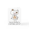 Puppy Birthday Party Invitation cards