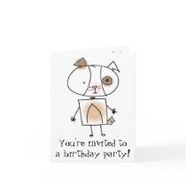 Puppy Birthday Party Invitation cards by spoonfulsofdoodles Puppy Birthday Party Invitation cards