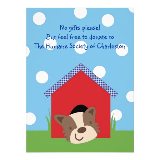 Puppy Birthday Personalized Invites