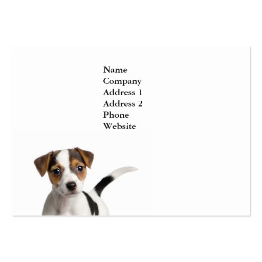 Puppy Business Card (front side)