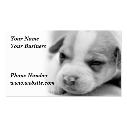 Puppy Business Card (front side)