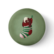 Puppy Christmas button