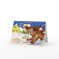 Puppy Christmas card