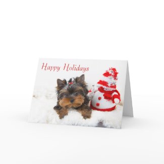 Puppy Christmas Card card