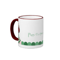 Puppy Christmas mug