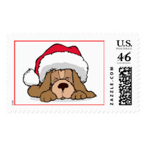 Puppy Christmas postage