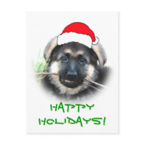 Puppy Christmas Postcard