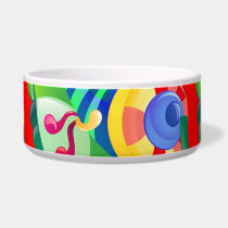 Puppy Dog Abstract Woofs & Wags Dog Bowl pet bowls