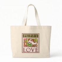 Puppy Dog Art Tote Bag by jamiecreates1 Puppy Dog Art Tote Bag
