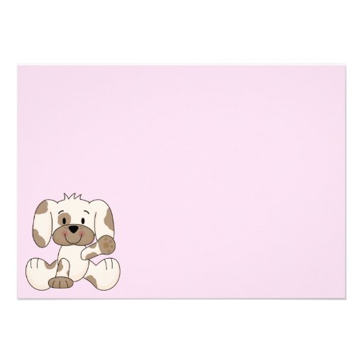 Puppy Dog Birthday Invitations for Girls