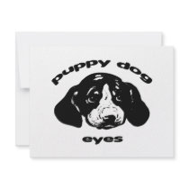 Puppy Dog Eyes invitations