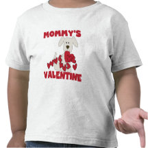 Puppy Dog Mommy's Valentine Tshirt