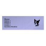 puppy dog profile card business cards