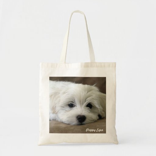 Puppy Eyes Canvas Bag