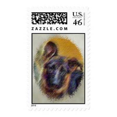 puppy face stamps by makolady