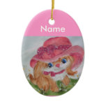 puppy girl ornament