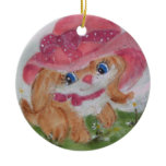 puppy girl ornament