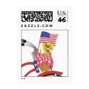 Puppy in a Bicycle Basket postage by trennea Puppy in a Bicycle Basket postage