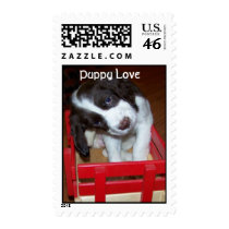 Puppy in a Wagon postage