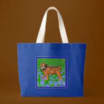 Puppy in Garden - Blue bags