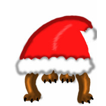 Puppy in Santa Hat T-Shirt