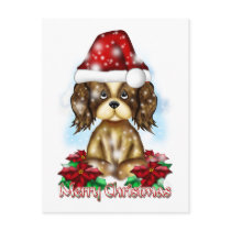 Puppy in Snow postcards