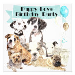 Puppy Love Customized Birthday Invitation