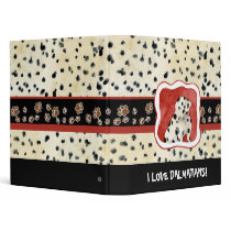 "Puppy Love," Dalmatian Puppy art by Audrey Jeanne Vinyl Binders