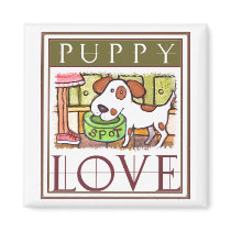 Puppy Love Dog Magnet