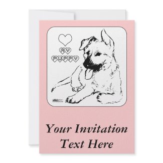 Puppy Love invitation