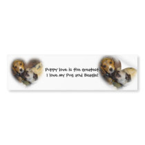 Puppy love is the greatest.I love m... bumper stickers by pugsandbeagles Puppy love is the greatest.I love m... bumper stickers