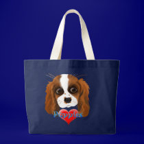 Puppy Love Jumbo Tote bags