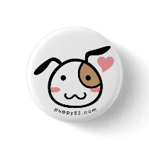 Puppy Love Mascot buttons by puppy52 Puppy Love Mascot buttons