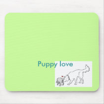 Puppy love mouse pad perfect for dog lovers! mousepads