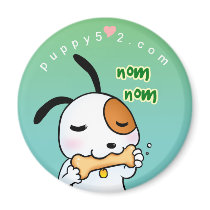 Puppy Love nom nom magnets by puppy52 Puppy Love nom nom magnets