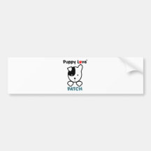 Puppy Love - PATCH Bumper Sticker
