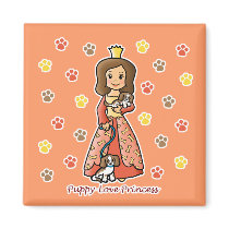 Puppy-Love Princess magnets