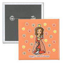 Puppy-Love Princess buttons